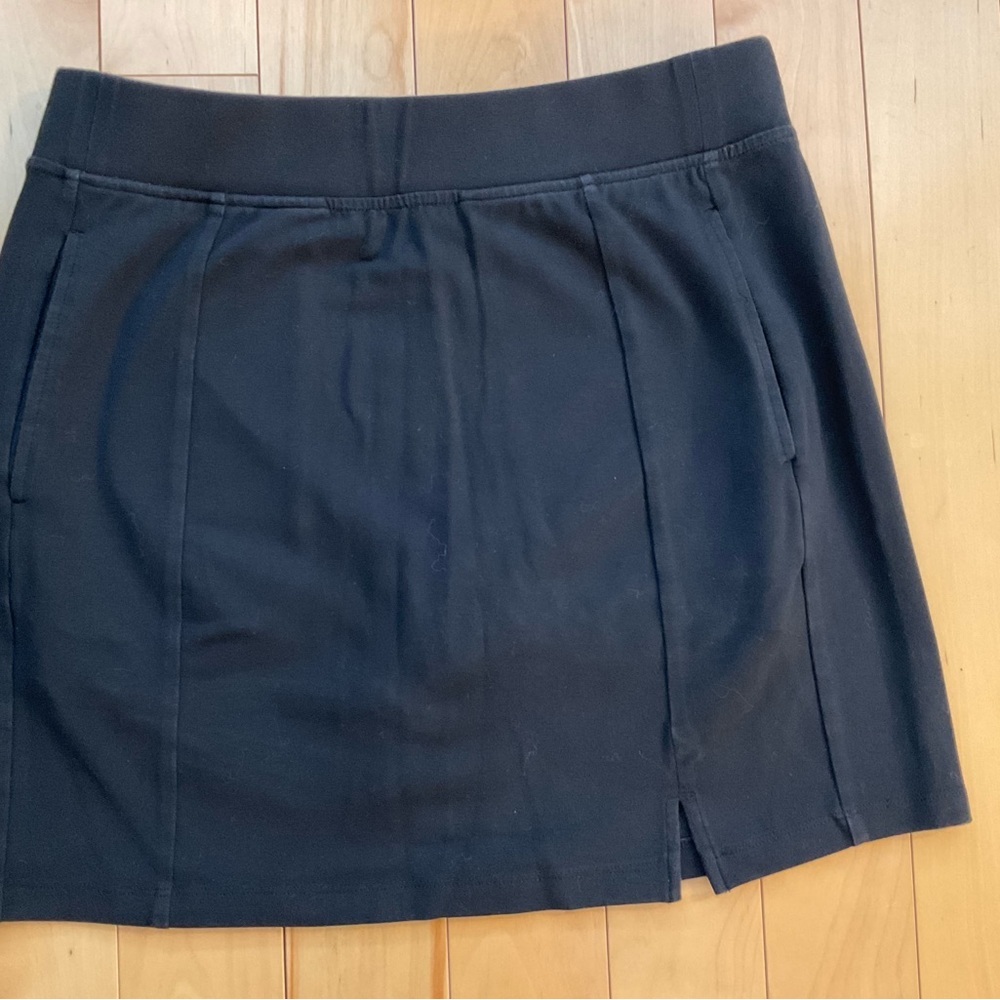 T by Talbots Black Stretch Waistband Skirt